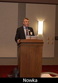 Photo of Dr. Nowka giving a presentation