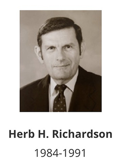 Headshot of TEES director Herb H. Richardson, 1984-1991.