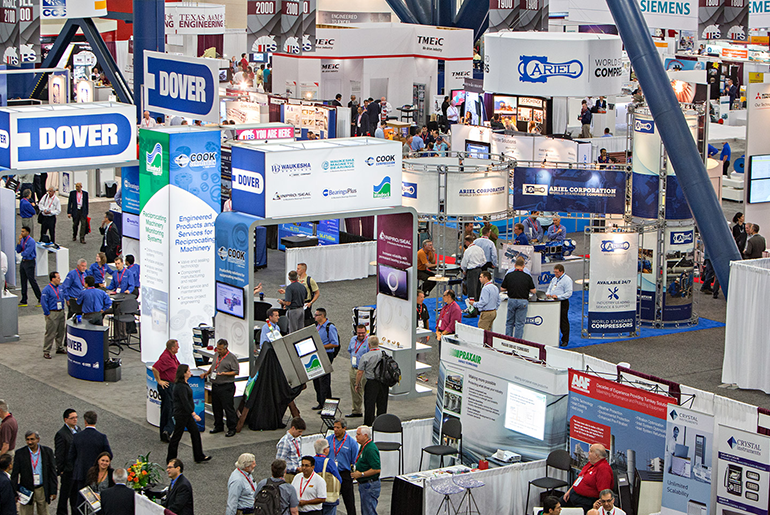 Turbomachinery Symposia With Many Interactive Booths And Attendees