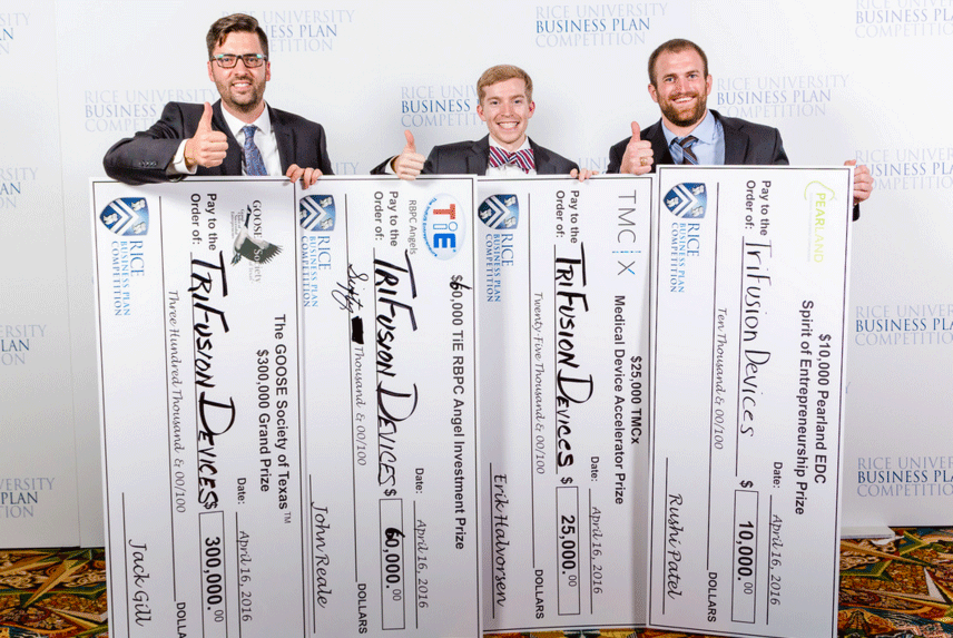 Grand Prize Winners at the Rice Business Plan Competition