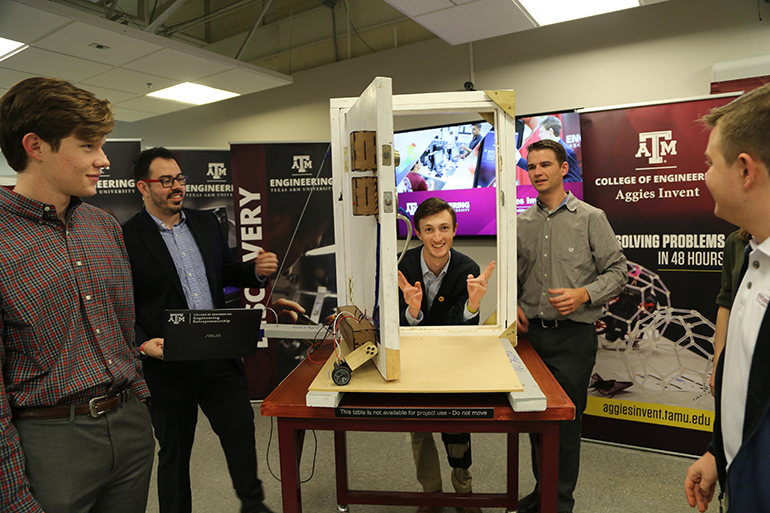 Aggies Invent Team Showcasing Their Project