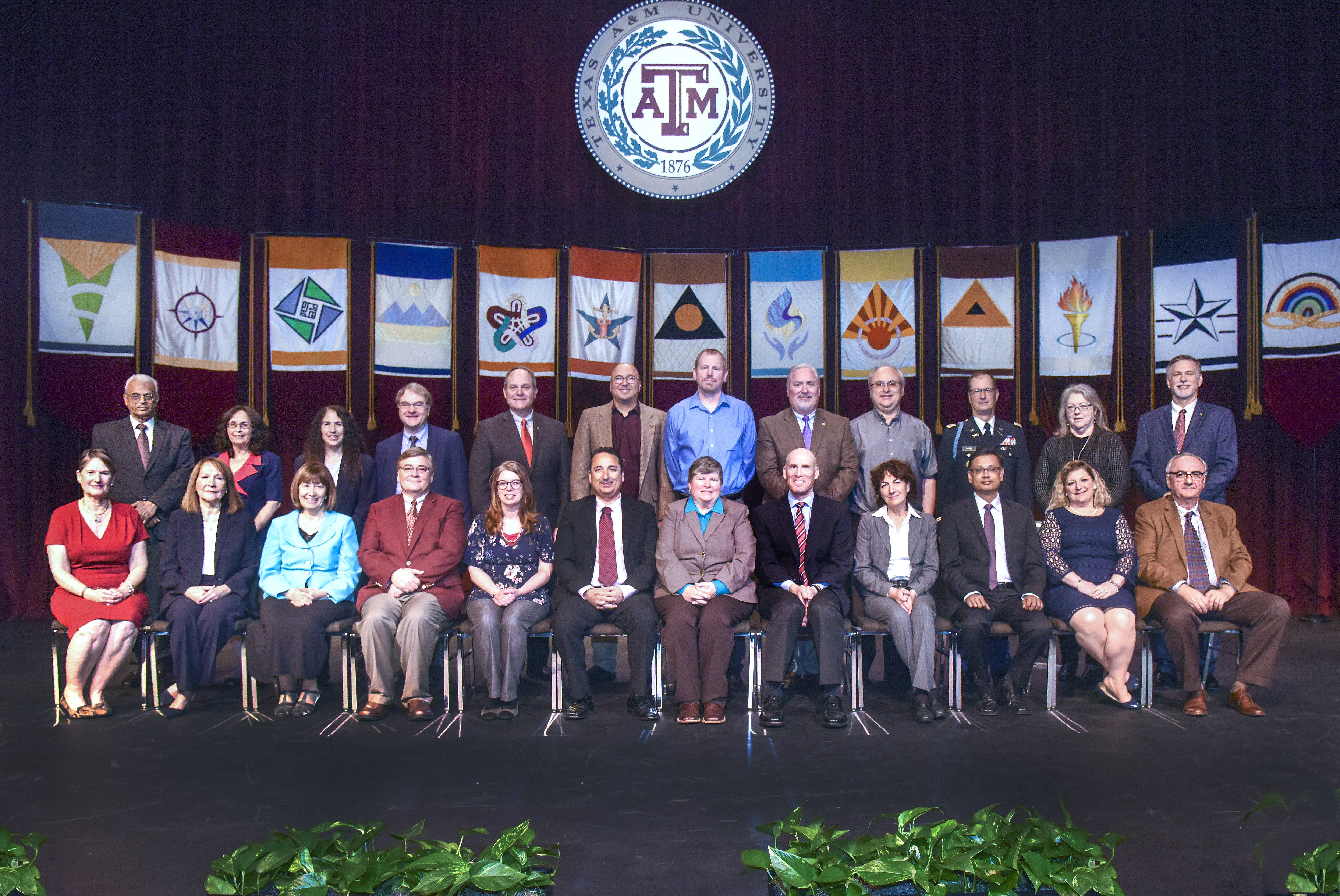 Group photo of 2018 Distinguished Achievement Awardees from Texas A&amp;M University and The Association of Former Students.