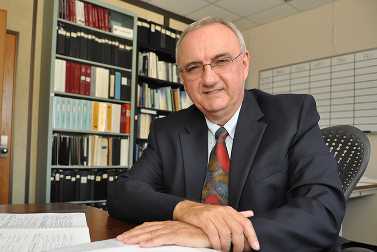 Dr. Mladen Kezunovic in his office
