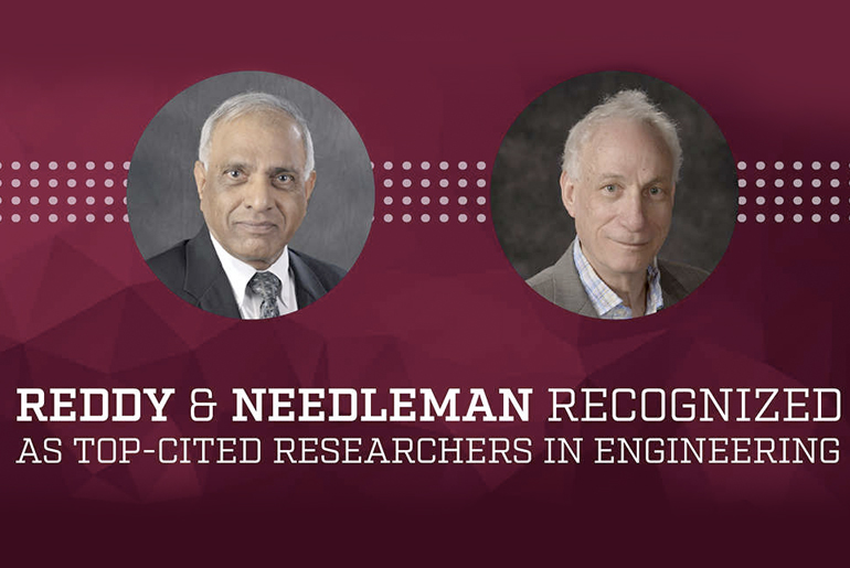 Reddy &amp; Needleman recognized as Top-Cited Researchers in Engineering