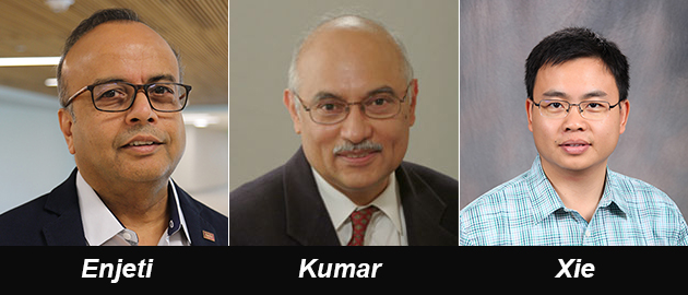 Dr. Prasad Enjeti, Dr. P.R. Kumar and Dr. Le Xie