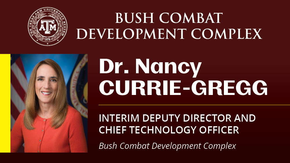 Headshot of Dr. Nancy Currie-Gregg, interim deputy director and chief technology officer for the Bush Combat Development Complex