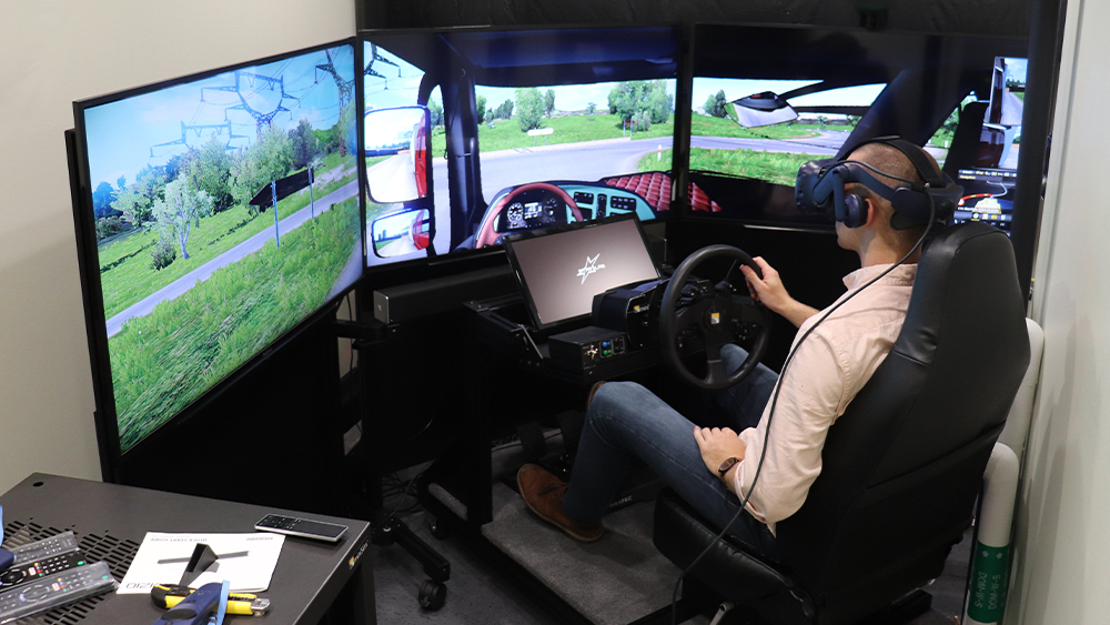 virtual reality driving using computers 