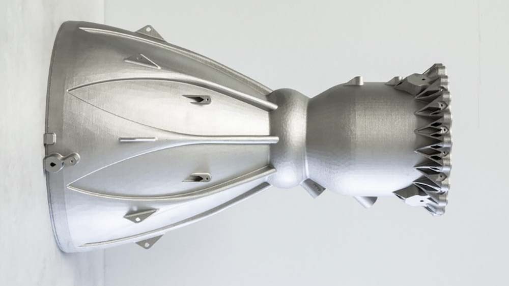 Image of a 3D printed engine chamber