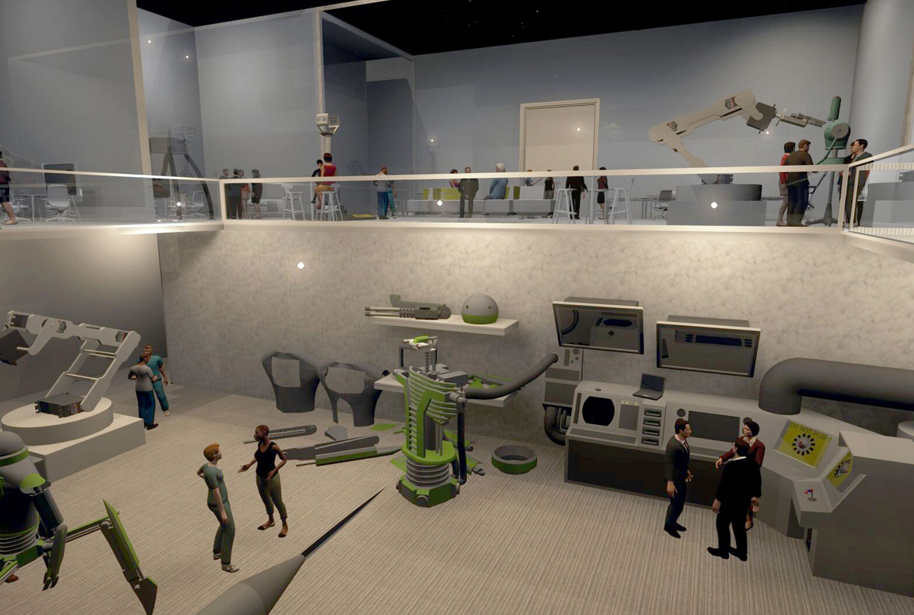 Photo of a simulated laboratory in the Rellis campus